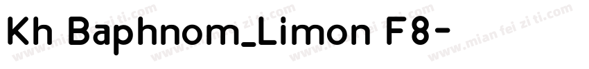 Kh Baphnom_Limon F8字体转换